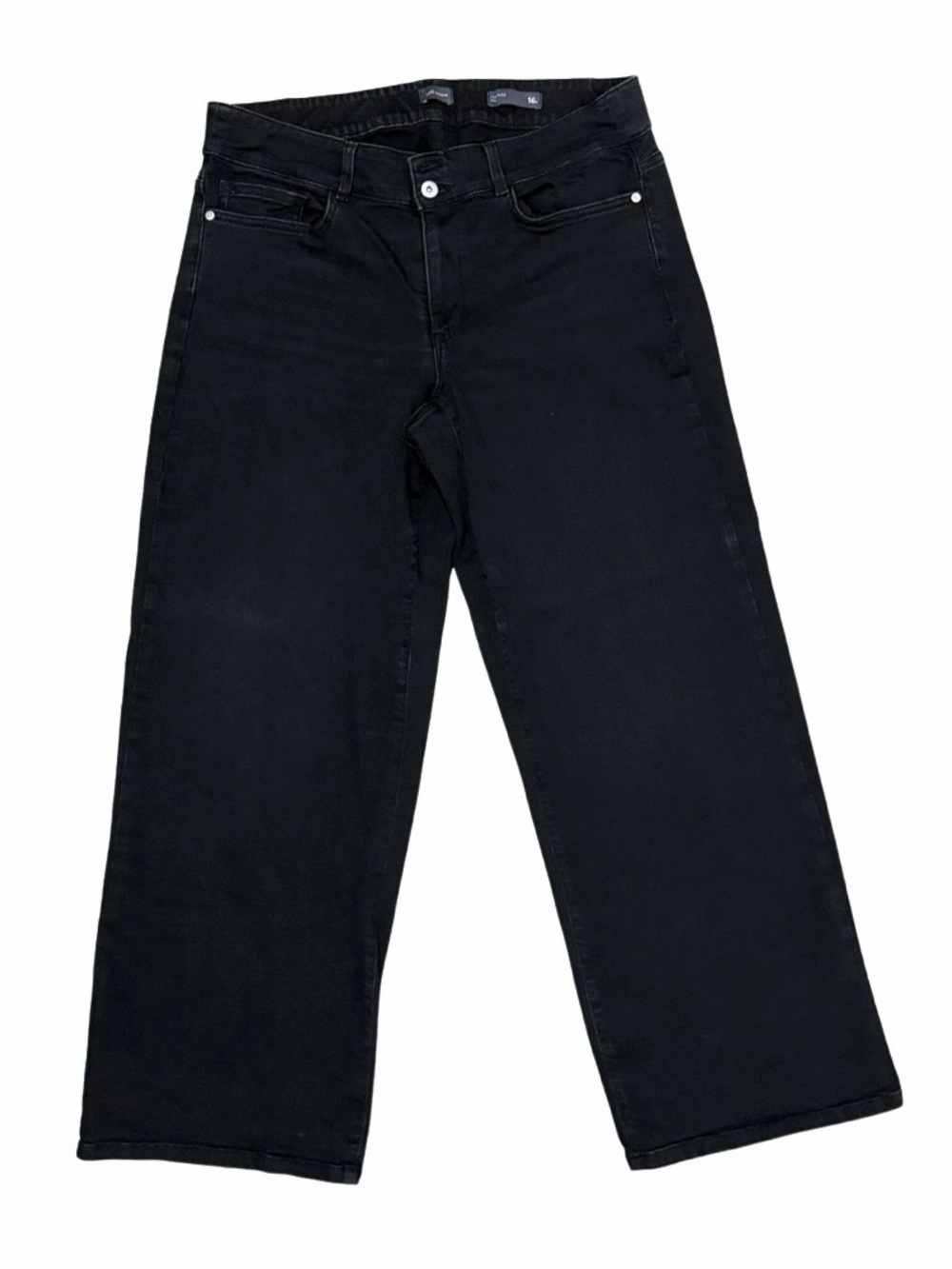 J. Jill High-Rise Full Leg Black Women's Jeans Petite